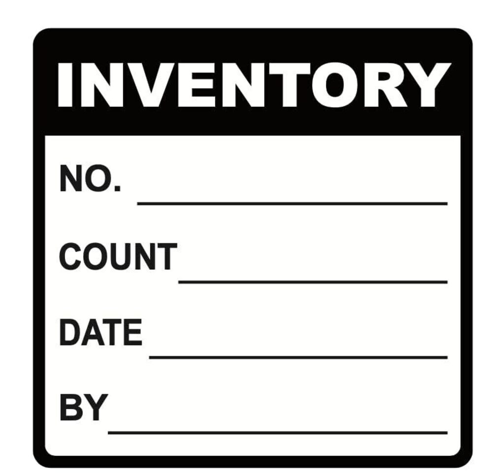 6008 2x2 inch 300 PCS Inventory Labels Inventory Control Stickers